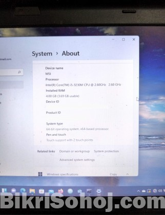Win-11, ThinkPad X230 Core-i5 3rd Gen 4GB/320GB